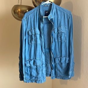 GAP Blue Indigo Utility Jacket